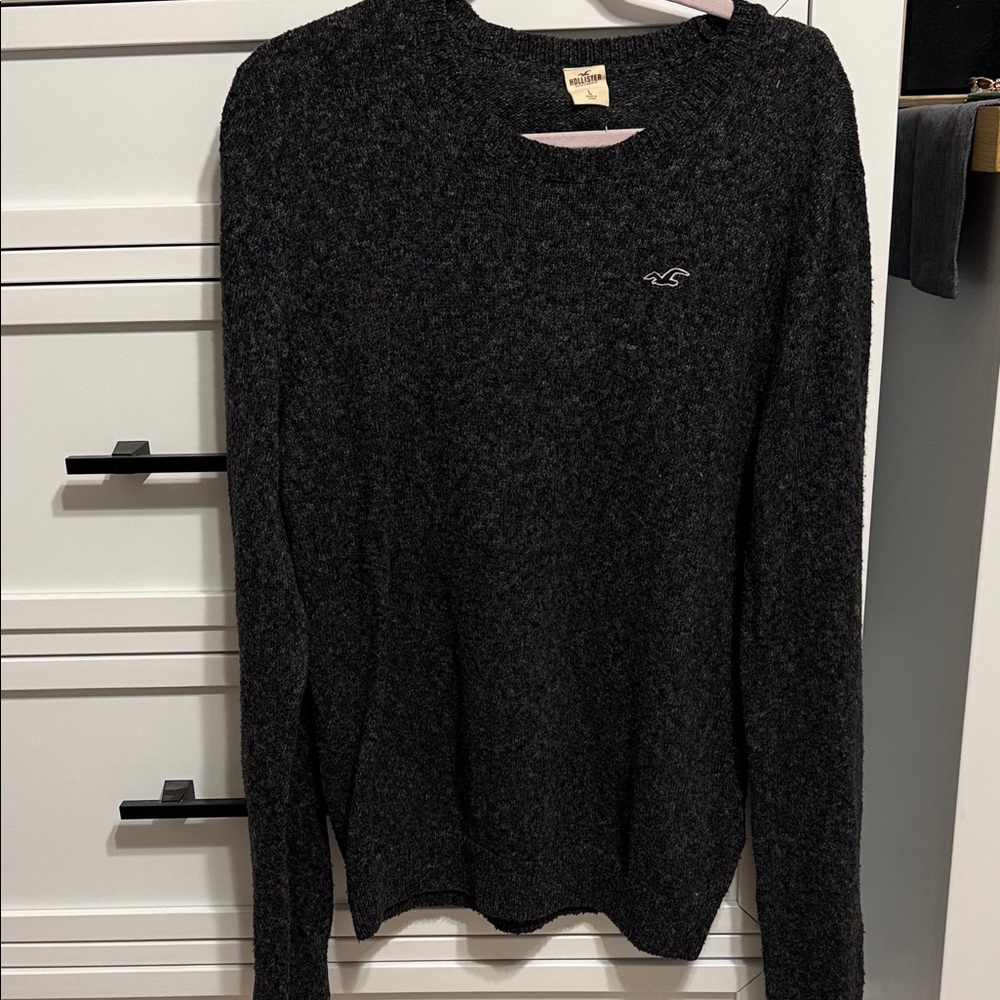 Hollister Dark Gray Knit Sweater